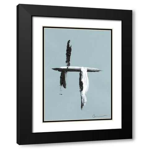 Swordplay II Black Modern Wood Framed Art Print with Double Matting by Carroccio, Lisa