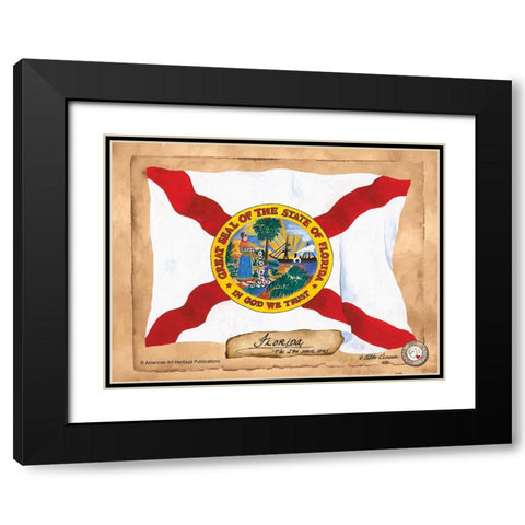 Florida-Solo with background Black Modern Wood Framed Art Print with Double Matting by Alexander, Natalie