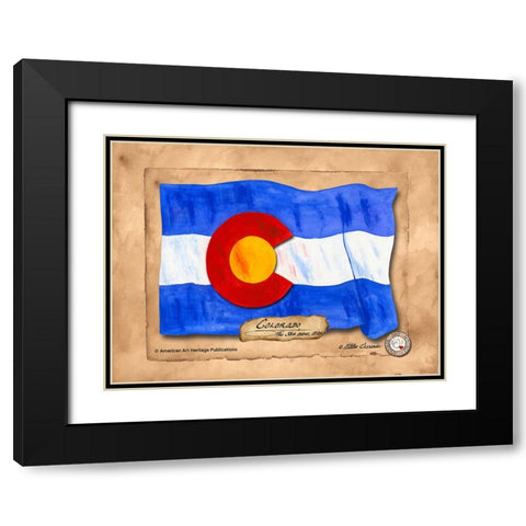 Colorado-Solo with background Black Modern Wood Framed Art Print with Double Matting by Alexander, Natalie