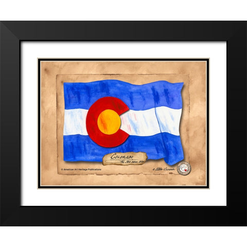 Colorado-Solo with background Black Modern Wood Framed Art Print with Double Matting by Alexander, Natalie
