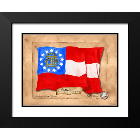 Georgia-Solo with background Black Modern Wood Framed Art Print with Double Matting by Alexander, Natalie