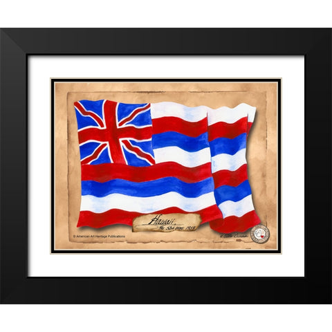 Hawaii-Solo with background Black Modern Wood Framed Art Print with Double Matting by Alexander, Natalie