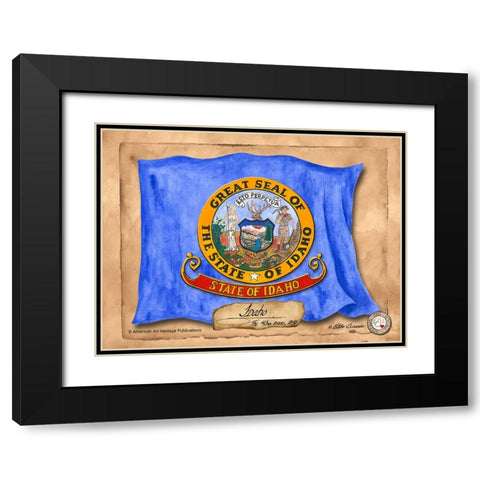 Idaho-Solo with background Black Modern Wood Framed Art Print with Double Matting by Alexander, Natalie
