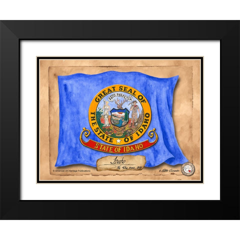 Idaho-Solo with background Black Modern Wood Framed Art Print with Double Matting by Alexander, Natalie