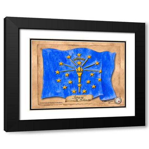 Indiana-Solo with background Black Modern Wood Framed Art Print with Double Matting by Alexander, Natalie