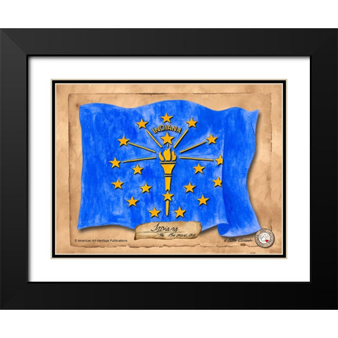 Indiana-Solo with background Black Modern Wood Framed Art Print with Double Matting by Alexander, Natalie