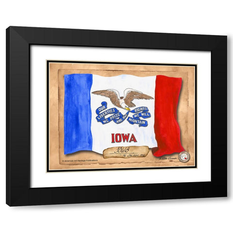 Iowa-Solo with background Black Modern Wood Framed Art Print with Double Matting by Alexander, Natalie