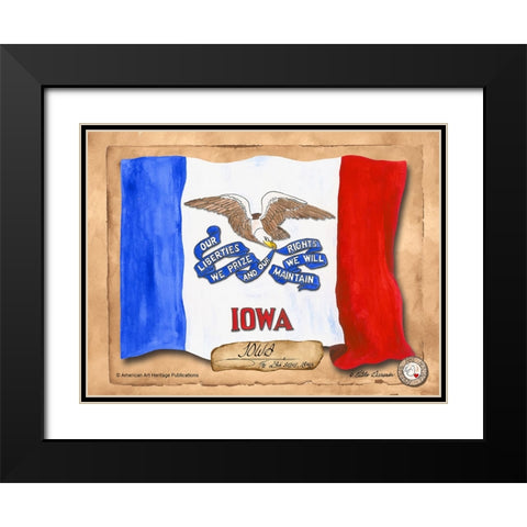Iowa-Solo with background Black Modern Wood Framed Art Print with Double Matting by Alexander, Natalie