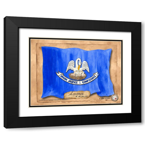 Louisiana-Solo with background Black Modern Wood Framed Art Print with Double Matting by Alexander, Natalie