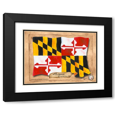 Maryland-Solo with background Black Modern Wood Framed Art Print with Double Matting by Alexander, Natalie