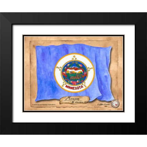 Minnesota-Solo with background Black Modern Wood Framed Art Print with Double Matting by Alexander, Natalie