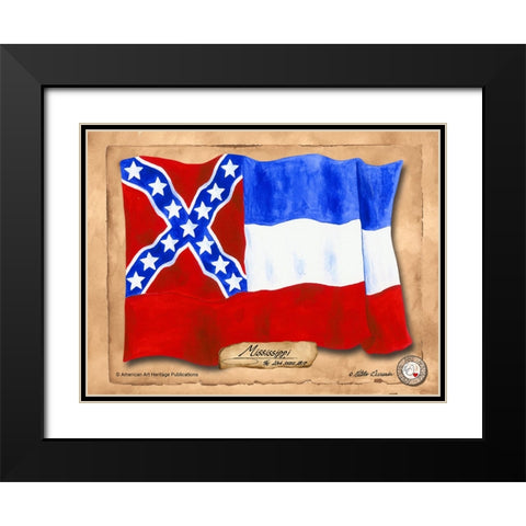 Mississippi-Solo with background Black Modern Wood Framed Art Print with Double Matting by Alexander, Natalie