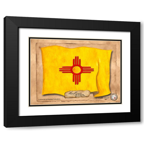 New Mexico-Solo with background Black Modern Wood Framed Art Print with Double Matting by Alexander, Natalie