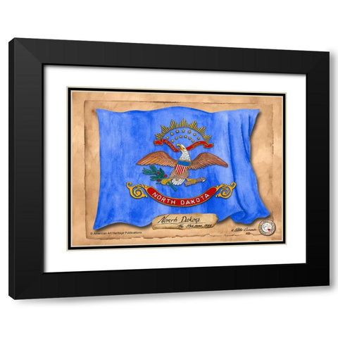 North Dakota-Solo with background Black Modern Wood Framed Art Print with Double Matting by Alexander, Natalie