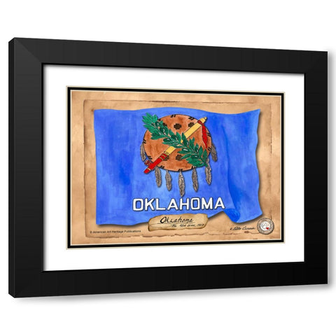 Oklahoma-Solo with background Black Modern Wood Framed Art Print with Double Matting by Alexander, Natalie