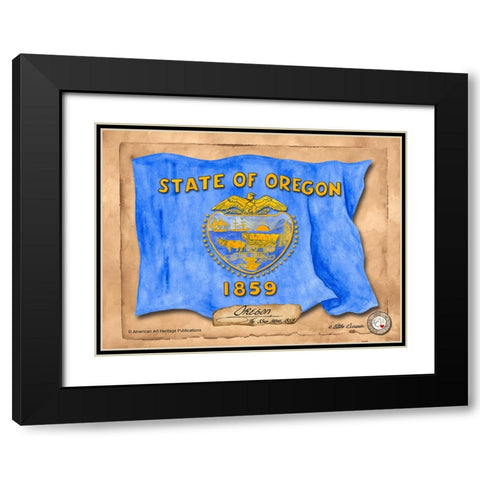 Oregon-Solo with background Black Modern Wood Framed Art Print with Double Matting by Alexander, Natalie