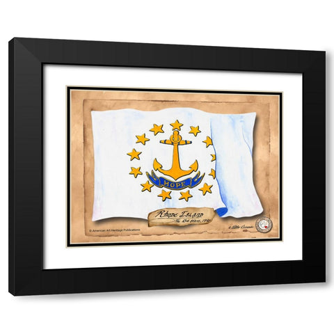Rhode Island-Solo with background Black Modern Wood Framed Art Print with Double Matting by Alexander, Natalie