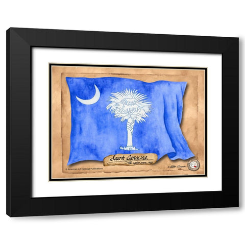 South Carolina-Solo with background Black Modern Wood Framed Art Print with Double Matting by Alexander, Natalie