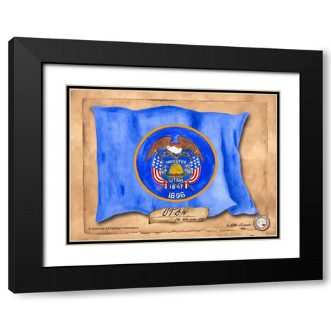 Utah-Solo with background Black Modern Wood Framed Art Print with Double Matting by Alexander, Natalie