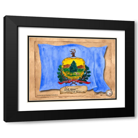 Vermont-Solo with background Black Modern Wood Framed Art Print with Double Matting by Alexander, Natalie