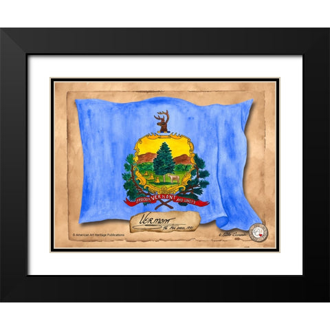 Vermont-Solo with background Black Modern Wood Framed Art Print with Double Matting by Alexander, Natalie