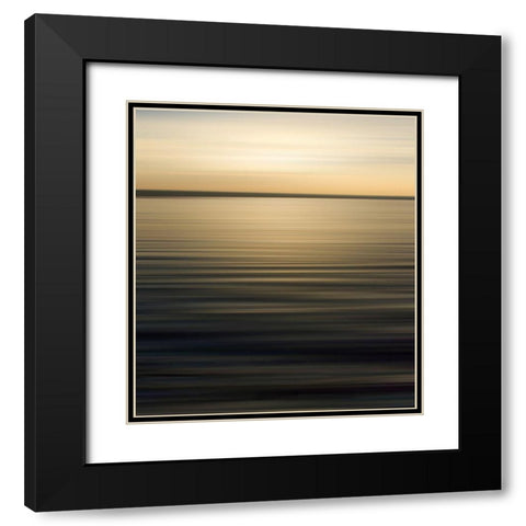 Still Waters, Golden I Black Modern Wood Framed Art Print with Double Matting by Anonymous