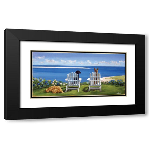 Chatham Tail Black Modern Wood Framed Art Print with Double Matting by Saxe, Carol
