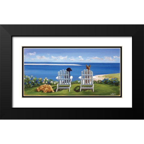 Chatham Tail Black Modern Wood Framed Art Print with Double Matting by Saxe, Carol