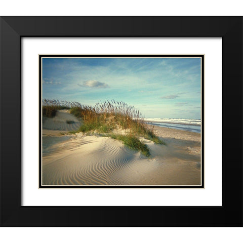 Sand Dunes Black Modern Wood Framed Art Print with Double Matting by Anonymous