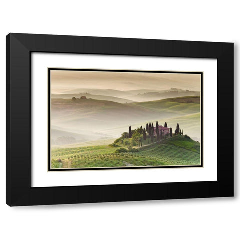 Tuscany II, Color Black Modern Wood Framed Art Print with Double Matting by Anonymous