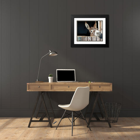 Whos There? Black Modern Wood Framed Art Print with Double Matting by Hawlan