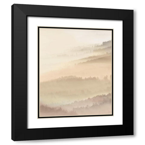 Fog Valley I. Black Modern Wood Framed Art Print with Double Matting by Herzog