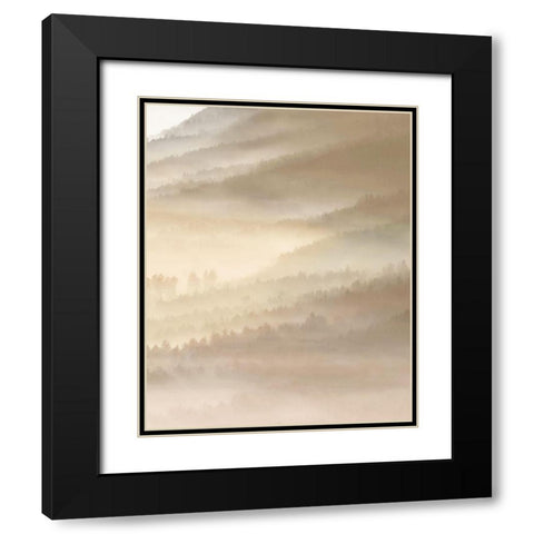 Fog Valley Il. Black Modern Wood Framed Art Print with Double Matting by Herzog