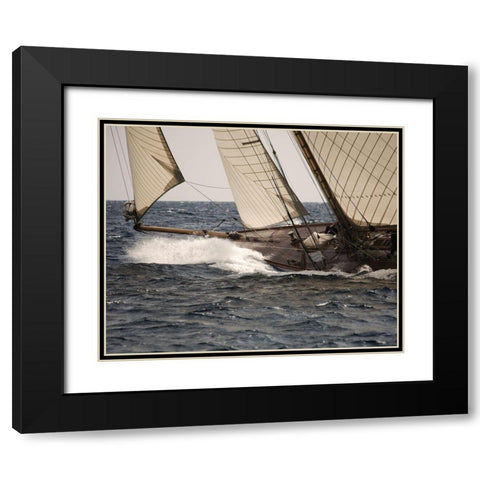 Running with the Wind Black Modern Wood Framed Art Print with Double Matting by Anonymous