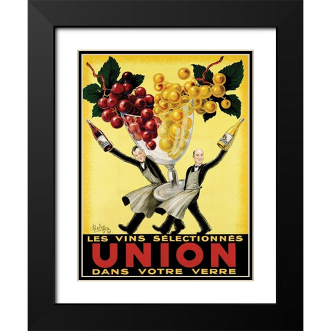 Union Black Modern Wood Framed Art Print with Double Matting by Wolff, Robys - Robert