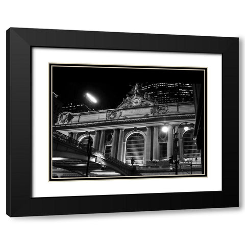 Grand Central Station at Night Black Modern Wood Framed Art Print with Double Matting by Maier, Phil