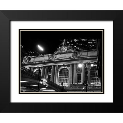 Grand Central Station at Night Black Modern Wood Framed Art Print with Double Matting by Maier, Phil