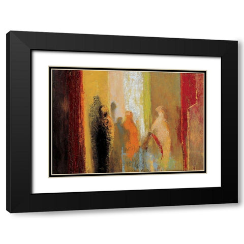 Stalagtites Black Modern Wood Framed Art Print with Double Matting by Unknown