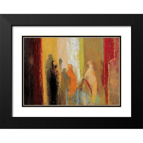 Stalagtites Black Modern Wood Framed Art Print with Double Matting by Unknown