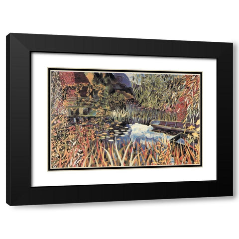 Magic Pond I Black Modern Wood Framed Art Print with Double Matting by Unknown