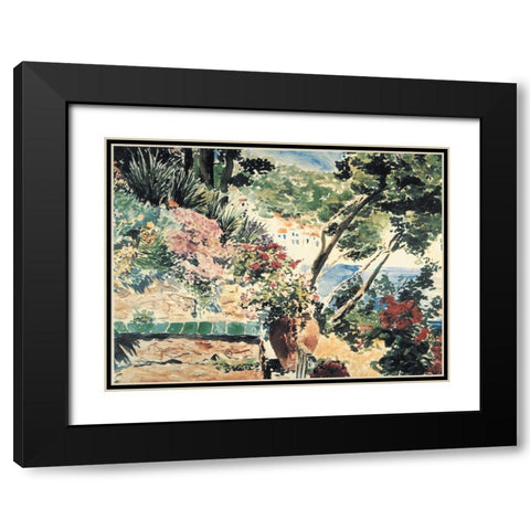 On the Coast Black Modern Wood Framed Art Print with Double Matting by Unknown