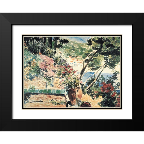 On the Coast Black Modern Wood Framed Art Print with Double Matting by Unknown