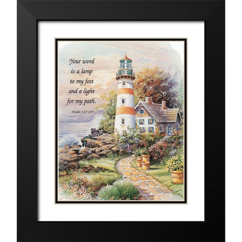 Your Word Black Modern Wood Framed Art Print with Double Matting by Unknown