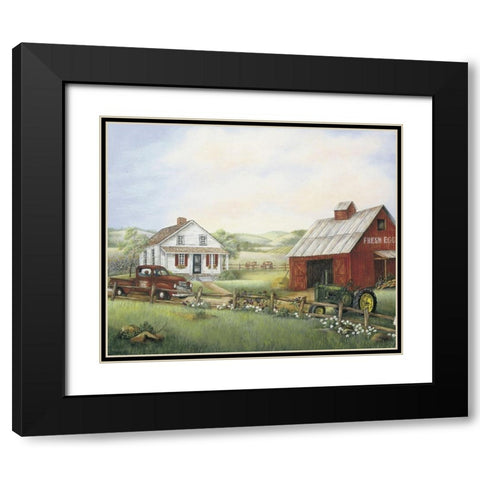 Fresh Eggs Black Modern Wood Framed Art Print with Double Matting by Unknown