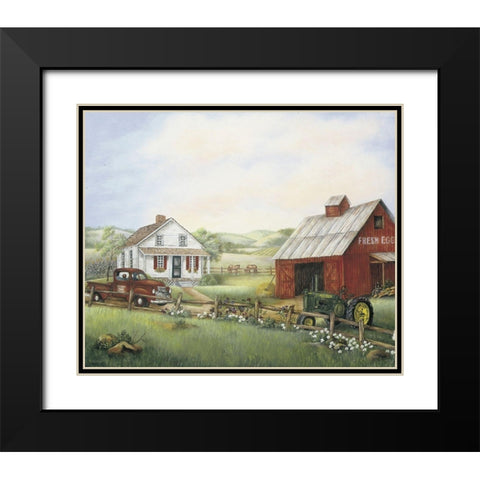 Fresh Eggs Black Modern Wood Framed Art Print with Double Matting by Unknown