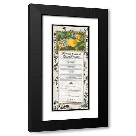 Pecan Squares Black Modern Wood Framed Art Print with Double Matting by Unknown