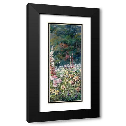 Gazebo on Lake III Black Modern Wood Framed Art Print with Double Matting by Unknown