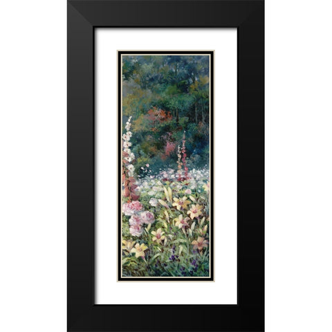 Gazebo on Lake III Black Modern Wood Framed Art Print with Double Matting by Unknown