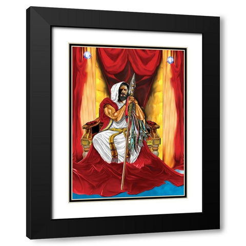 The Lord Black Modern Wood Framed Art Print with Double Matting by Unknown