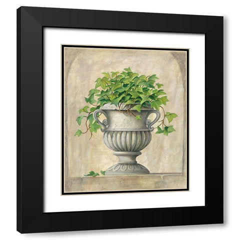 Urn I Black Modern Wood Framed Art Print with Double Matting by Unknown